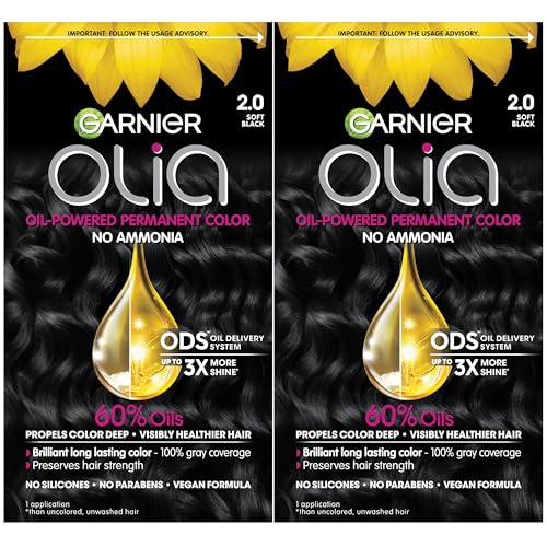 Garnier Olia Color de Cabello, Tinte Permanente Sin Amoníaco, Fórmula con Aceite para 100% Cobertura de Canas y 3x Brillo, Vegano y Libre de - imagen 2