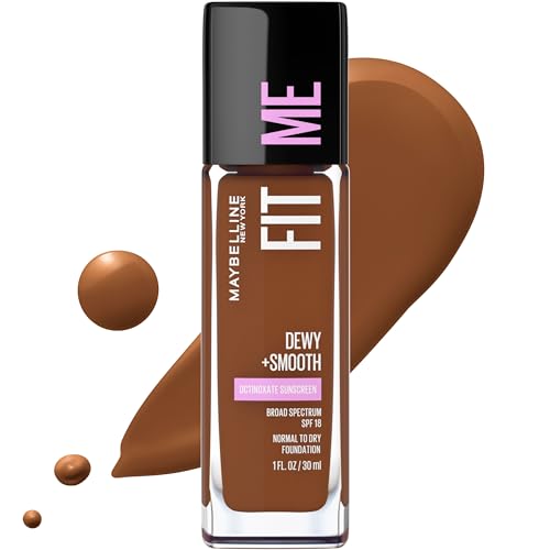 Base líquida Maybelline Fit Me Dewy + Smooth, tono Java, 1 unidad (el empaque puede variar) - imagen 2
