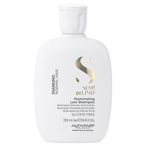 Champú Iluminador Sin Sulfatos ALFAPARF MILANO Semi di Lino Diamond Shine - Aporta Brillo y Luminosidad - Libre de Parabenos y Parafinas - Seguro - imagen 3