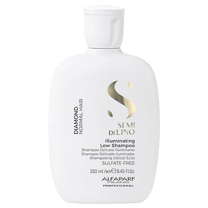 Champú Iluminador Sin Sulfatos ALFAPARF MILANO Semi di Lino Diamond Shine - Aporta Brillo y Luminosidad - Libre de Parabenos y Parafinas - Seguro - imagen 4