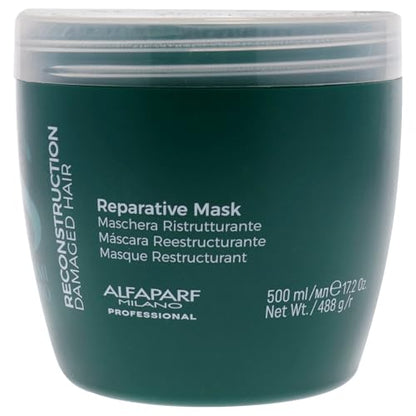 Máscara Reparadora Semi Di Lino de Alfaparf Milano para Cabello Dañado, Libre de Sulfatos - Apta para Cabello Tratado con Color - Sin Parabenos ni - imagen 1