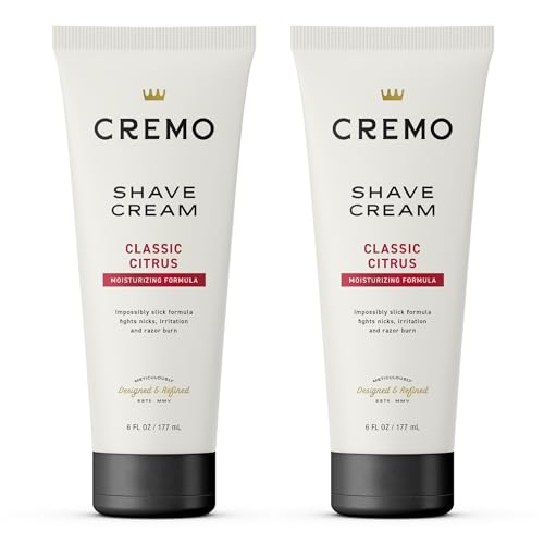 Crema de Afeitar Cremo para Hombres, Crema de Afeitar Ultra Deslizante, Combate Cortes y Quemaduras, 6 Fl Oz (Paquete de 2) - imagen 3