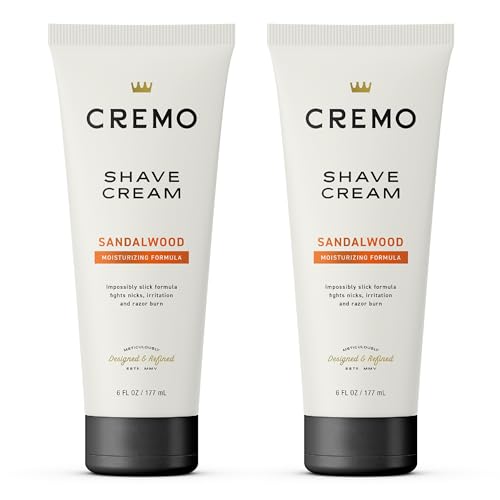 Crema de Afeitar Cremo Barber Grade Sándalo, Crema de Afeitar Ultra Deslizante de 6 Fl Oz (Paquete de 2) - imagen 3