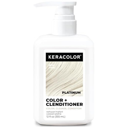 Keracolor Clenditioner PLATINUM Tinte para Cabello - Acondicionador Deposito de Color Semipermanente, Libre de Crueldad, 12 Fl. Oz. - imagen 3