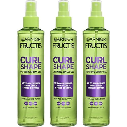 Garnier Fructis Style Gel en Spray Definidor de Rizos para Control de Frizz, 8.5 Fl Oz, Paquete de 3 - imagen 3
