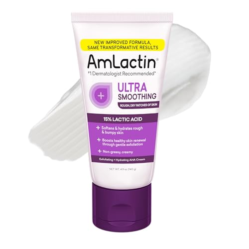 Crema de Manos Terapéutica AmLactin Ultra Smoothing para Manos Secas y Agrietadas - Exfoliante y Hidratante Sin Frotar con 15% de Ácido Láctico AHA, - imagen 1