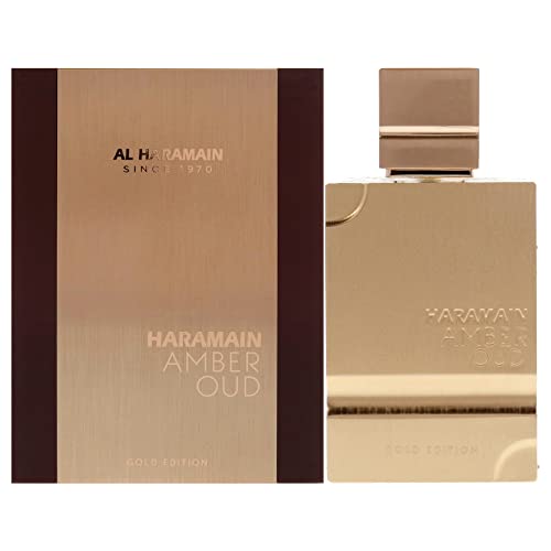Al Haramain Amber Oud Gold Edition - Perfume Árabe Unisex para Mujeres y Hombres - Aroma Duradero de Ámbar - 2 oz - imagen 1