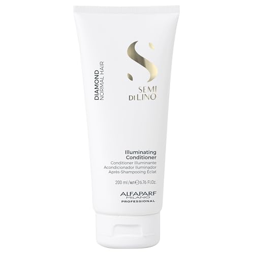 Acondicionador Iluminador Semi di Lino Diamond ALFAPARF MILANO - Brillo Brillante - Seguro para Cabello Tratado con Color - Para Todos los Tipos de - imagen 2