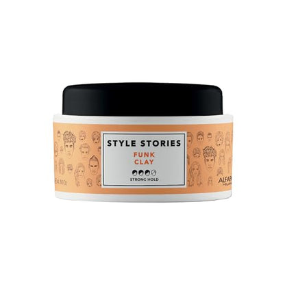 ALFAPARF MILANO Style Stories Funk Arcilla para Cabello - Pomada de Fijación Fuerte y Pasta Definidora - Arcilla Modeladora con Acabado Mate - Ideal - imagen 1