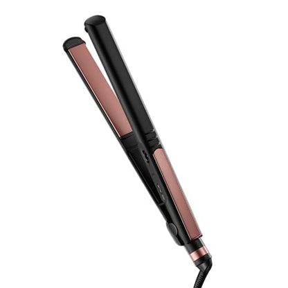 Plancha de Pelo INFINITI PRO CONAIR Rosa Oro Cerámica, Plancha de 1 Pulgada con Placas Extra Largas y Flotantes, Tecnología de Calor Avanzada, Negra - imagen 1