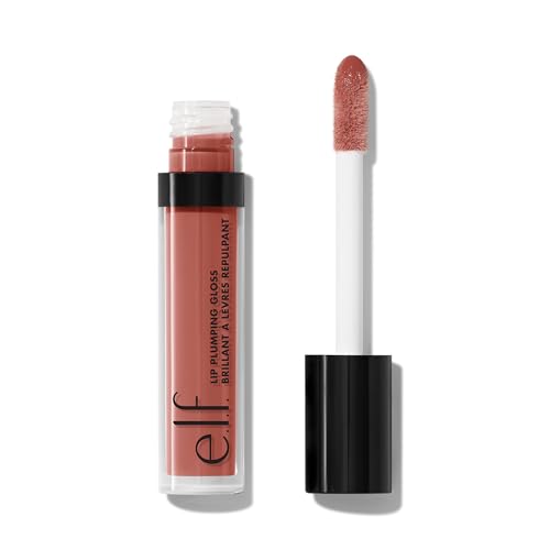 e.l.f. Gloss Labial Voluminizador, Color Transparente Brillante, Hidratante con Vitamina E, Vegano y Libre de Crueldad, Mocha Twist, 0.1 Fl Oz - imagen 1