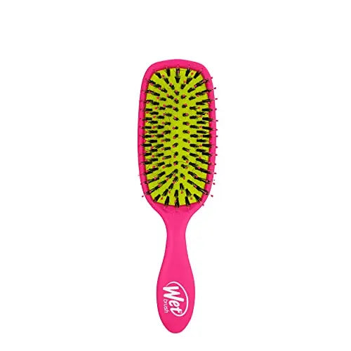 Cepillo para el cabello Wet Brush Shine Enhancer, Rosa - Con cerdas IntelliFlex ultra suaves y cerdas de jabalí naturales para un cabello brillante y - imagen 1
