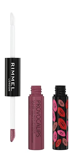 Rimmel London Provocalips Color de Labios a Prueba de Besos 16 Horas - Pintalabios Líquido de Dos Pasos - 220 Lazy Daze, 4 ml - imagen 1