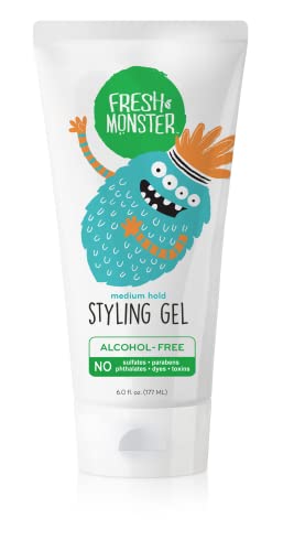 Gel para peinar Fresh Monster para niños, fijación media, sin alcohol, gel natural para niños y bebés (170 g) - imagen 3