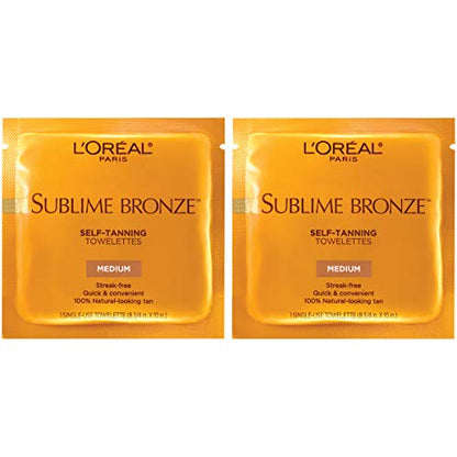 Toallitas Autobronceadoras L'Oreal Paris Sublime Bronze, Sin Rayas, Bronceado Natural, 6 ct (Paquete de 2) - imagen 3