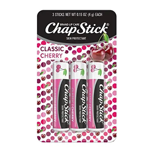 Bálsamo Labial ChapStick Classic Protectores de Piel, Sabor Cereza, 0.15 Onzas (Paquete de 3) - imagen 3
