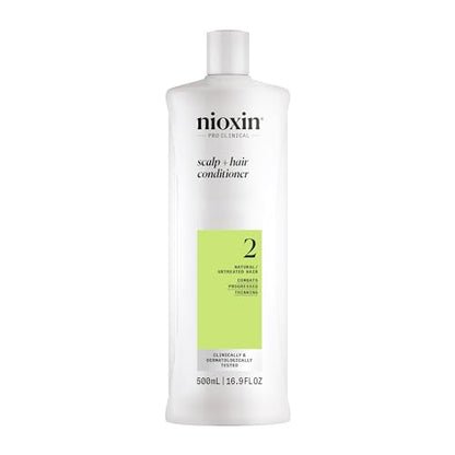 Acondicionador Nioxin Sistema 2 para Engrosar el Cuero Cabelludo y el Cabello | Para Cabello Natural o No Tratado con Pérdida Progresiva | Con - imagen 2