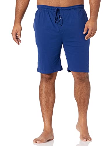 Pantalones Cortos de Pijama de Punto para Hombre Essentials de 9 con Cintura Elástica y Cordón, Color Azul Cobalto, Grande (Disponibles en Tallas - imagen 1