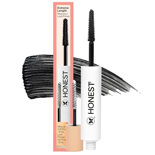 Máscara Limpiadora 2 en 1 Honest Beauty Extreme Length + r de Pestañas | Alargadora + Voluminizadora | Libre de Crueldad + Segura para Ojos Sensibles - imagen 1