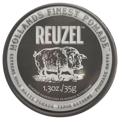 Pomada REUZEL Extreme Hold Matte, Fijación Fuerte Todo el Día, Acabado Mate, Soluble en Agua, Fácil de Lavar, Para Todo Tipo de Cabello - imagen 4