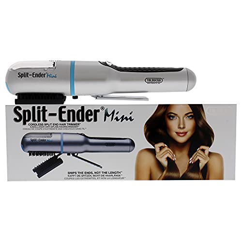 Split-Ender Mini Cordless Split End Hair Trimmer for Dry, Damaged, Brittle, or Frizzy Hair - Battery Operated Clipper for Straight and Curly Hair - Bl - imagen 1