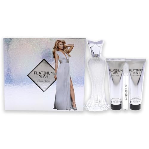 Set de Regalo Paris Hilton Platinum Rush para Mujeres, 4 Piezas: Spray EDP 3.4 oz, Spray EDP 0.33 oz, Loción Corporal 3 oz, Gel de Ducha 3 oz - imagen 4