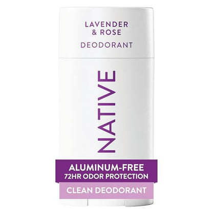 Desodorante Native con Ingredientes Naturales, Control de Olores por 72 Horas, Desodorante Unisex, Libre de Aluminio, Lavanda y Rosa 2.65oz - imagen 1