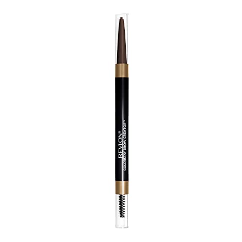 Revlon ColorStay Creador de Cejas, Lápiz y Polvo 2 en 1 con Cepillo Spoolie, Resistente al Agua y de Larga Duración, 610 Marrón Oscuro, 0.003 oz - imagen 1