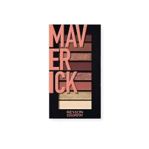 Paleta de Sombras Revlon ColorStay Looks Book, Maquillaje de Ojos, Altamente Pigmentada en Acabados Mate y Metálicos, 930 Maverick, 0.21 Oz - imagen 1