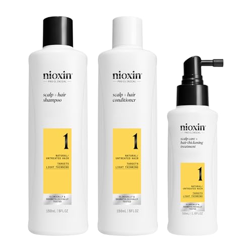 Sistema de Engrosamiento para Cuero Cabelludo y Cabello Nioxin 1 | Para Cabello Natural o No Tratado con Pérdida Ligera | Con Niacinamida y Biotina | - imagen 4
