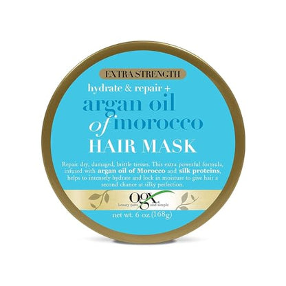 Mascarilla Capilar OGX Extra Fuerte Hidratante Reparadora + Aceite de Argán de Marruecos, Tratamiento Hidratante Profundo, Cítrico, 170 g - imagen 4