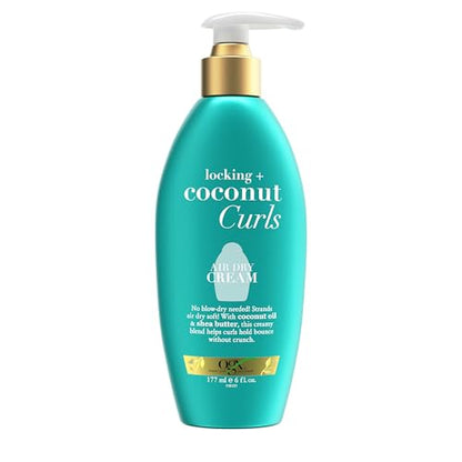 Crema para Secado al Aire OGX Locking + Coconut Curls, Sin Parabenos, 6 oz - imagen 2