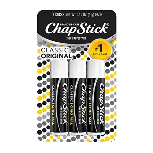 Bálsamo Labial ChapStick Classic Original, Cuidado de Labios - 0.15 Oz (Paquete de 3) - imagen 1