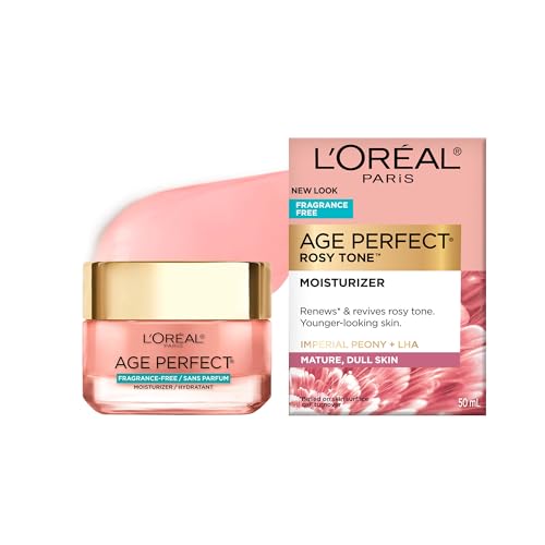L’Oreal Paris Age Perfect Crema Hidratante Facial Antienvejecimiento Tonalidad Rosada, Renueva y Revive, Sin Fragancia, 1.7 oz - imagen 1