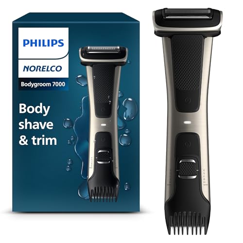 Philips Norelco Bodygroom 7000 Series, Recortadora de Cuerpo y Zona Íntima para Hombres, Impermeable, 80 Min de Autonomía, Modelo BG7030/49 - imagen 2