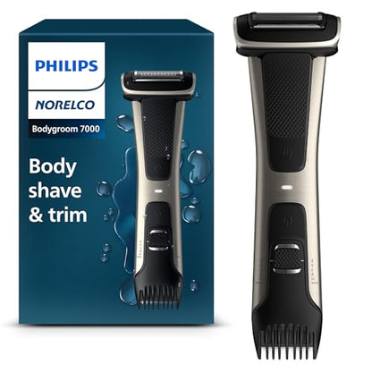 Philips Norelco Bodygroom 7000 Series, Recortadora de Cuerpo y Zona Íntima para Hombres, Impermeable, 80 Min de Autonomía, Modelo BG7030/49 - imagen 2