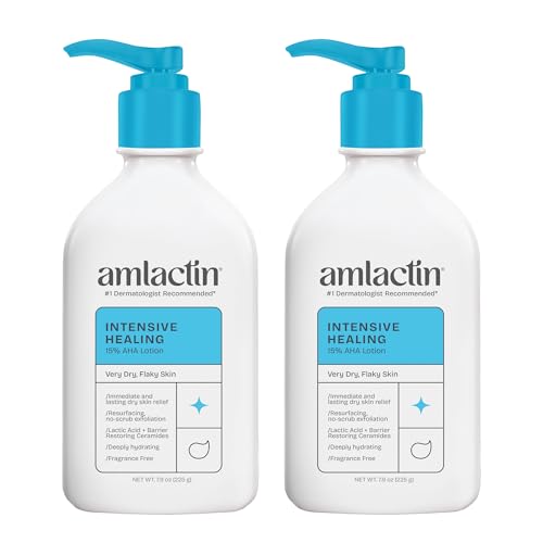 AmLactin Loción Corporal Sanadora Intensiva - Loción Terapéutica para Piel Muy Seca - Exfoliante Sin Frotar con 15% de Ácido Láctico AHA y Ceramidas, - imagen 1