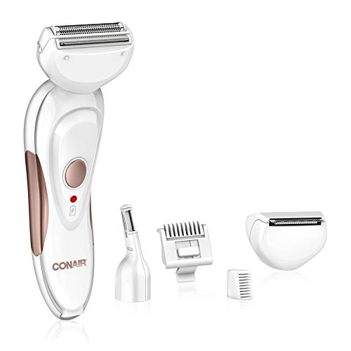 Recortadora y Afeitadora Eléctrica Conair 2 en 1 para Mujeres, Sin Cable, Ideal para Cara, Oídos/Nariz, Cejas, Piernas y Línea del Bikini - imagen 1
