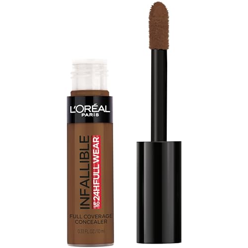 Corrector Matte Infallible Full Wear Waterproof L'Oreal Paris, Cobertura Total, Trufa, 0.33 fl. oz. - imagen 3