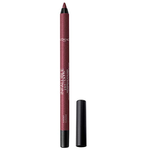 Lápiz delineador de ojos L'Oreal Paris Makeup Infallible Pro-Last, a prueba de agua y resistente a manchas, color burdeos, 0.042 oz. - imagen 3