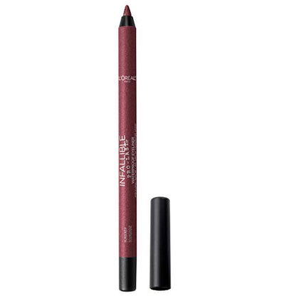Lápiz delineador de ojos L'Oreal Paris Makeup Infallible Pro-Last, a prueba de agua y resistente a manchas, color burdeos, 0.042 oz. - imagen 2