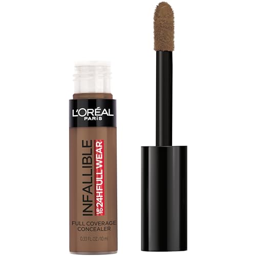 Corrector L'Oreal Paris Makeup Infallible Full Wear Waterproof Matte, Cobertura Completa, Mocha, 0.33 fl. oz. - imagen 1