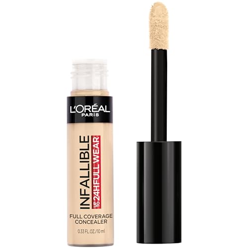 Corrector Mate Impermeable L'Oreal Paris Makeup Infallible Full Wear, Cobertura Total, Marfil, 0.33 fl. oz. - imagen 2