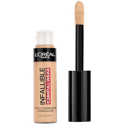 Corrector Mate Infallible de L'Oreal Paris Makeup, Cobertura Completa, Pecan, 0.33 fl. oz., Resistente al Agua - imagen 1