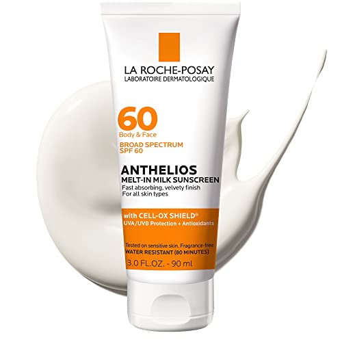 La Roche-Posay Anthelios Leche Solar Fundente SPF 60, Protector Solar para Cuerpo y Cara, Amplio Espectro + Antioxidantes, Libre de Aceites, Ligero y - imagen 1