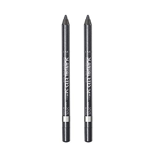 Rimmel Scandaleyes Lápiz Kajal Waterproof, Negro, 0.04 Onzas (Paquete de 2) - imagen 1