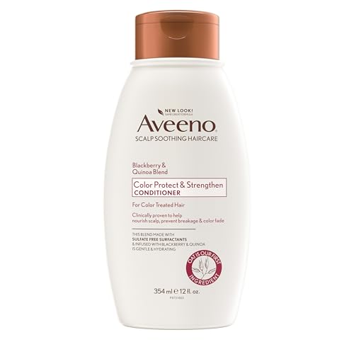 Acondicionador Fortalecedor Aveeno de Mora y Quinoa para Cabello Tratado con Color, Hidratante y Protector del Color, 12 fl oz - imagen 1