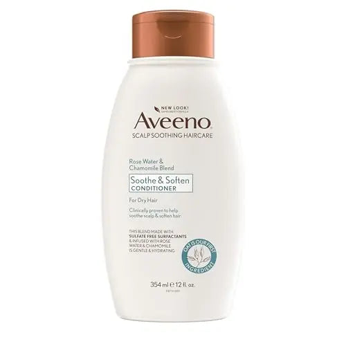 Acondicionador Aveeno Calmante del Cuero Cabelludo con Agua de Rosa y Mezcla de Manzanilla, 12 Fl Oz - imagen 4