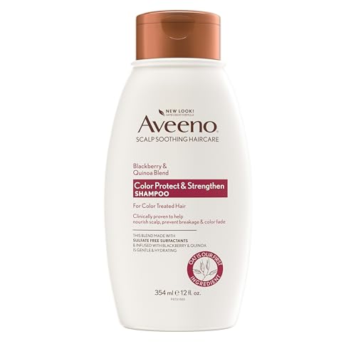 Champú OGX Aveeno Color Protect Strengthen+ con Quinoa de Mora, Fresco, 12 Fl Oz - imagen 3