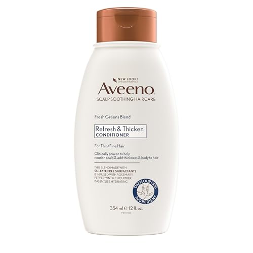 Acondicionador Voluminizador Natural Aveeno Fresh Greens Blend, Pepino y Romero, para Cabello Fino, 12 fl oz - imagen 1
